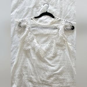 White lace  blouse